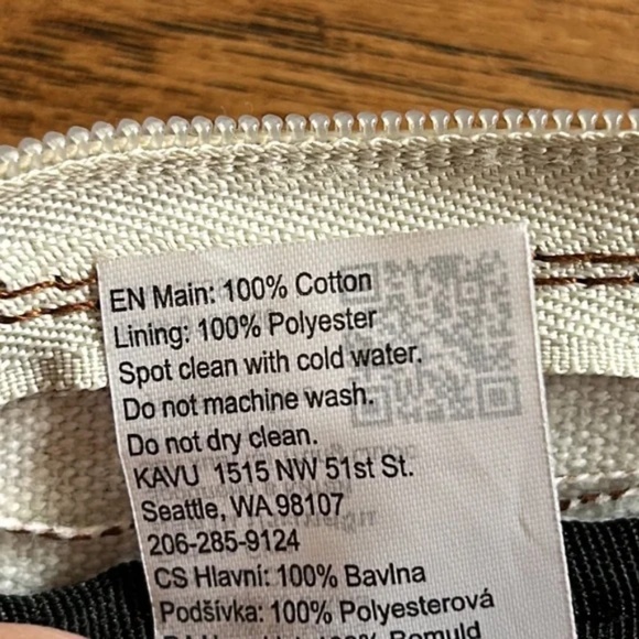 Kavu Switch Slinger Rope Bag Sling Pack Crossbody Strap 100% Cotton Canvas - Picture 8 of 11